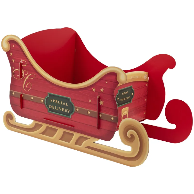 Platinum Large Christmas Gift Box - Sleigh