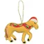 Equetech Horse Beaded Embroidered Christmas Tree Decoration in Dun