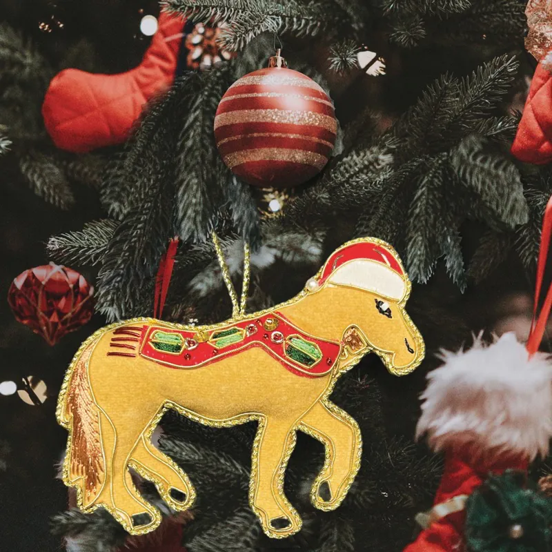Equetech Christmas Tree Decoration - Dun Horse-1