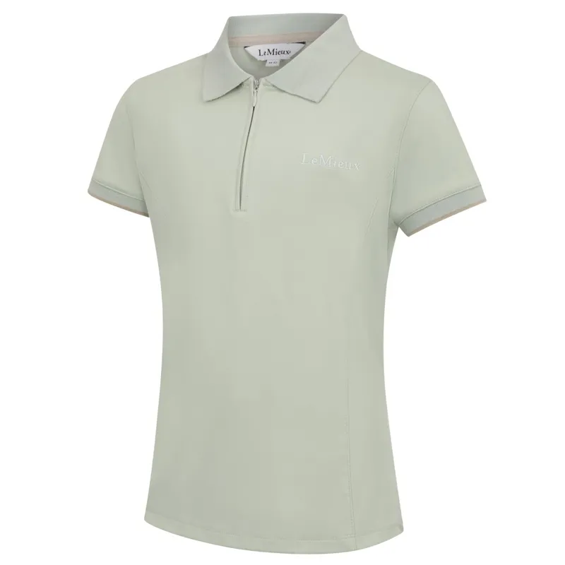 LeMieux Young Rider Junior Polo Shirt - Pistachio-1