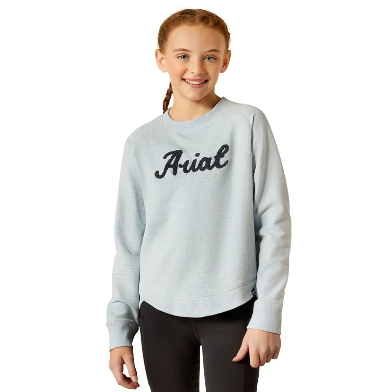 Ariat Youth Benicia Junior Girls Sweatshirt - Cerulean Blue