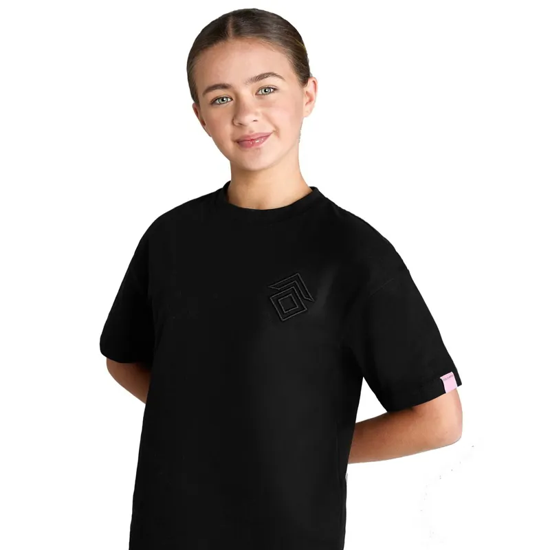 Aztec Diamond Young Rider Tee - Black/Pink