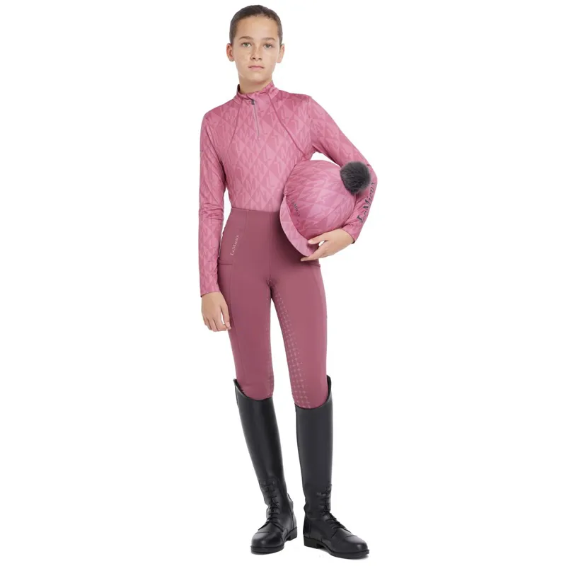 LeMieux Young Rider Clea Junior Long Sleeve Base Layer - Peony-1