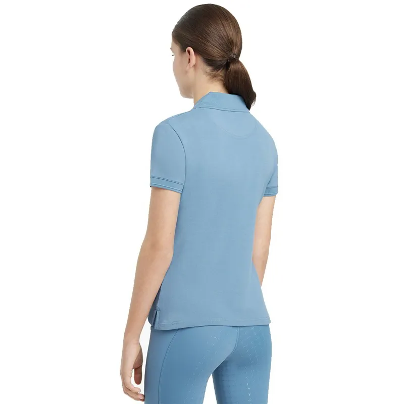 LeMieux Young Rider Classique Polo Shirt-Ice Blue-2