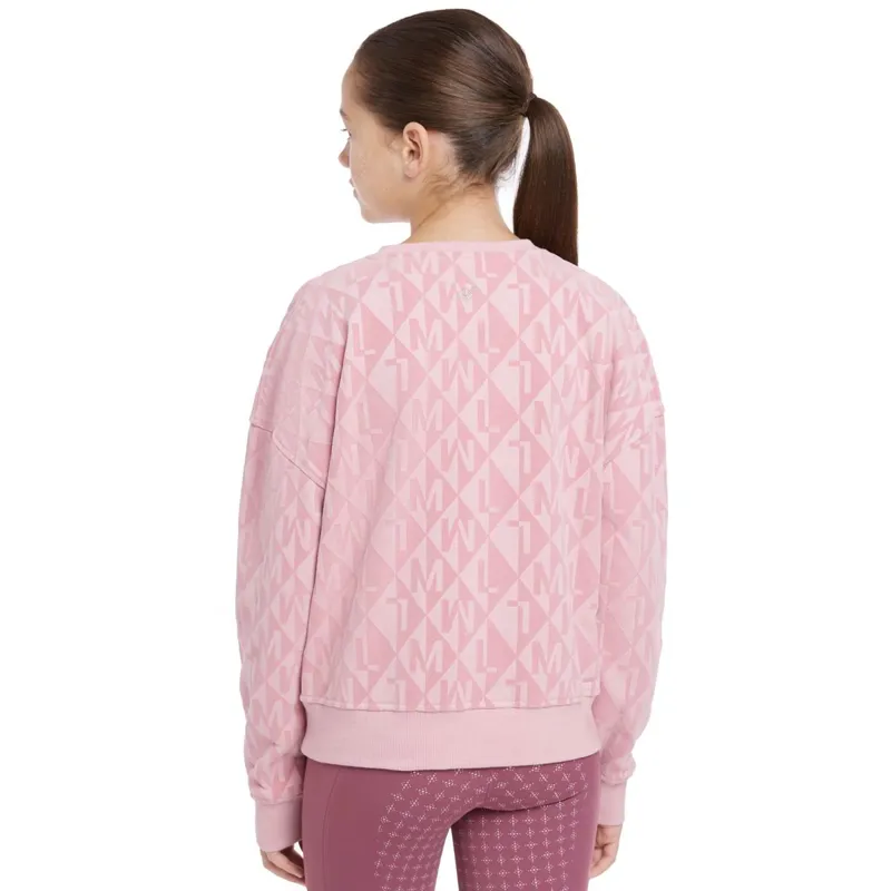 LeMieux Young Rider Clea Junior Crew Sweater - Blossom-4