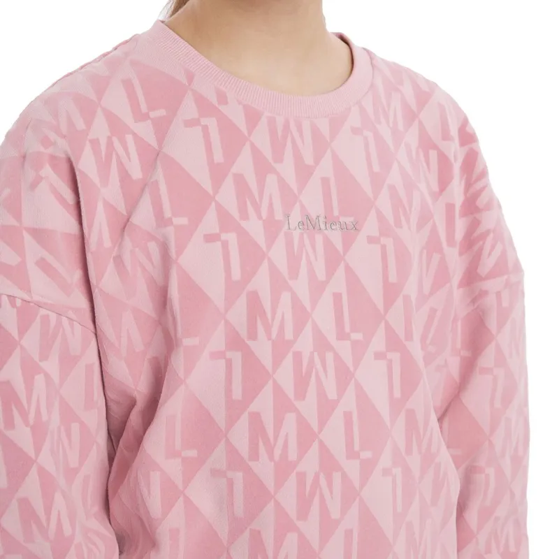 LeMieux Young Rider Clea Junior Crew Sweater - Blossom-3
