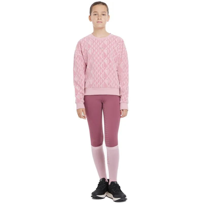 LeMieux Young Rider Clea Junior Crew Sweater - Blossom-2