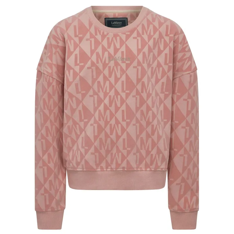 LeMieux Young Rider Clea Junior Crew Sweater - Blossom-1