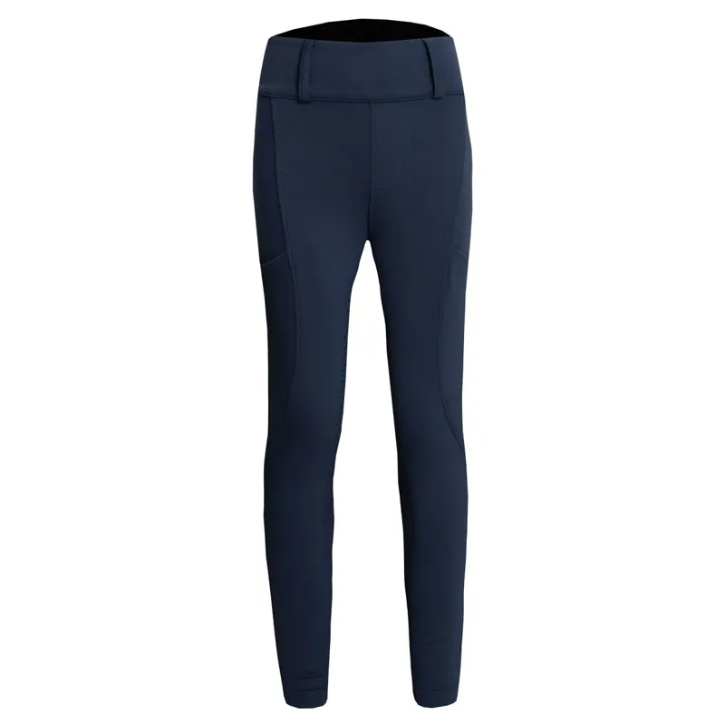 Aztec Diamond Youth Compression Full Grip Breeches - Navy-2
