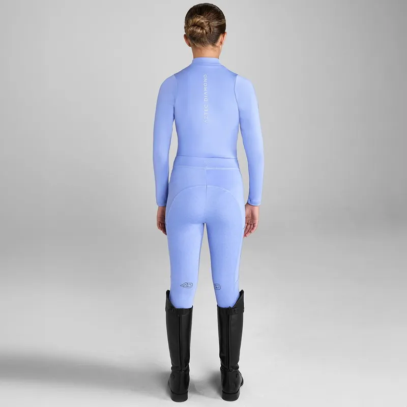Aztec Diamond Young Rider Cosmic Long Sleeve Base Layer - Violet-3