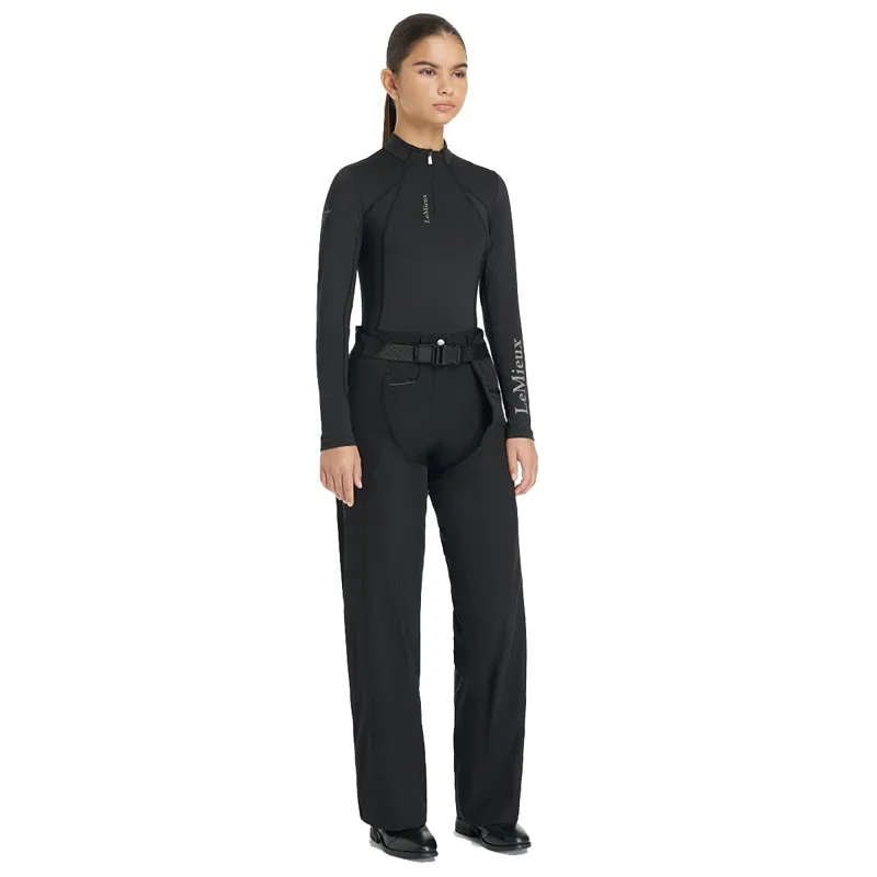 LeMieux Young Rider Stormwear Waterproof Chaps - Black-1