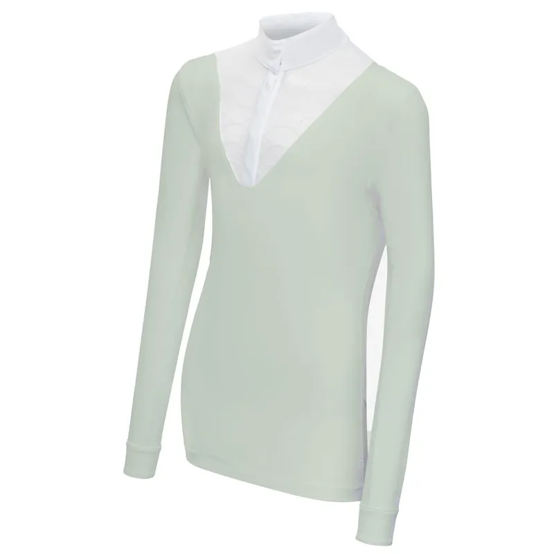 LeMieux Young Rider Eva Long Sleeve Competition Shirt - Pistachio-2