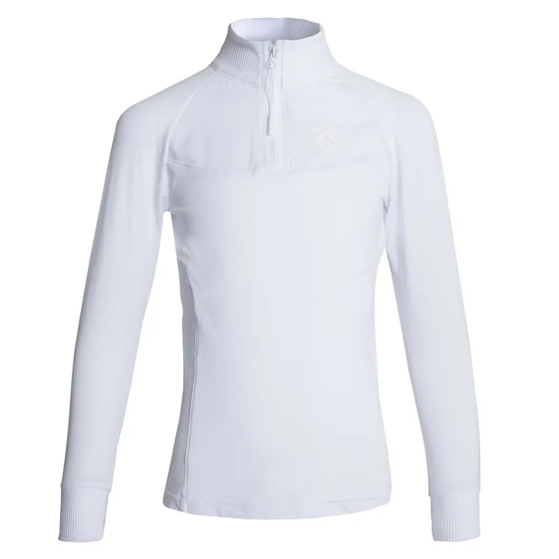 Aztec Diamond Young Rider Mesh Junior Show Shirt - White-1