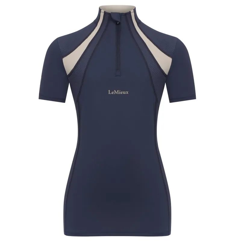 LeMieux Young Rider Mia Mesh Junior Short Sleeve Base Layer - Dusk-1