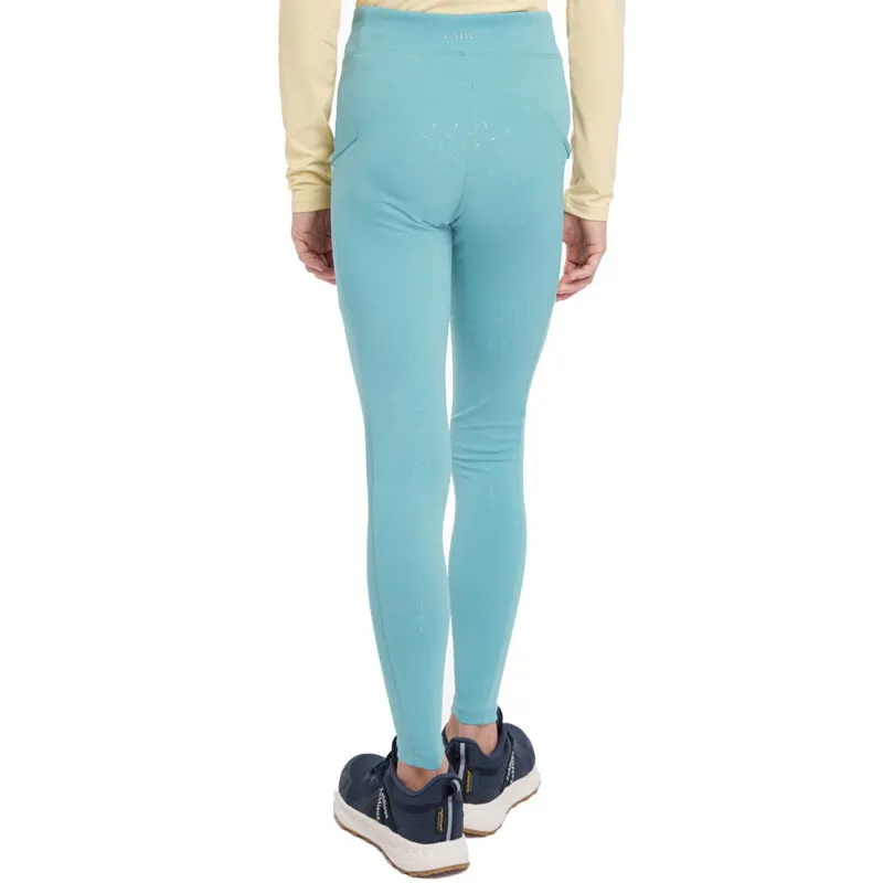 LeMieux Young Rider Orla Full Grip Junior Riding Tights - Lagoon-4