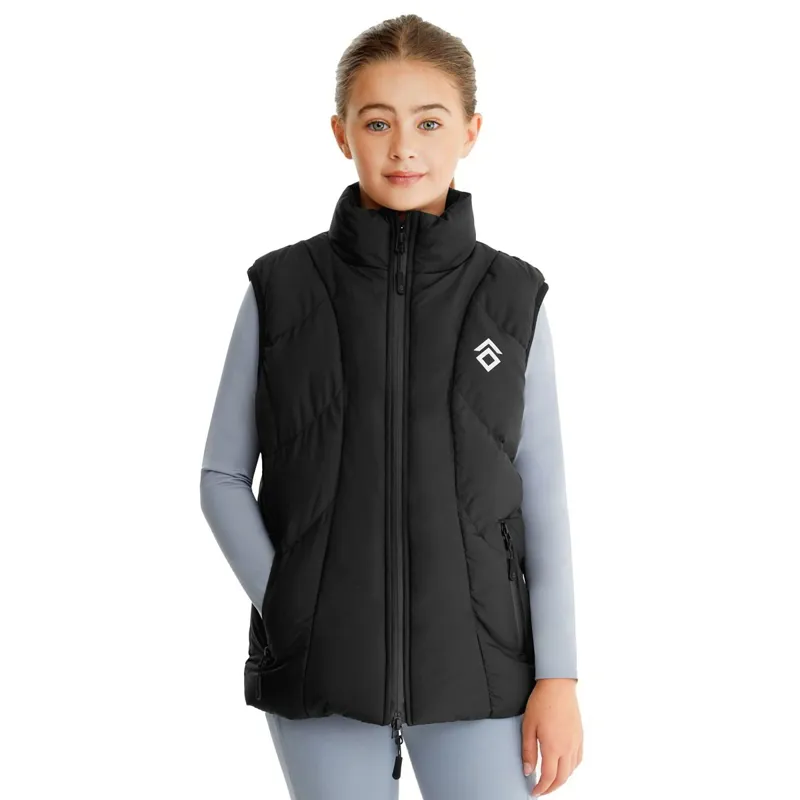 Aztec Diamond Young Rider Puffer Vest - Black