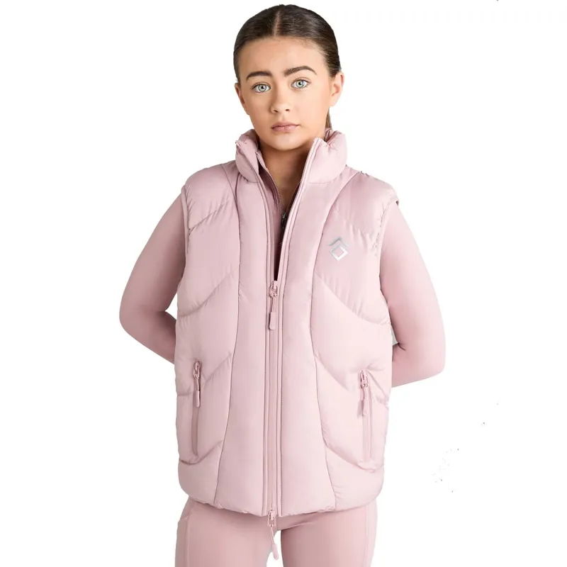 Aztec Diamond Young Rider Puffer Vest - Pink-1