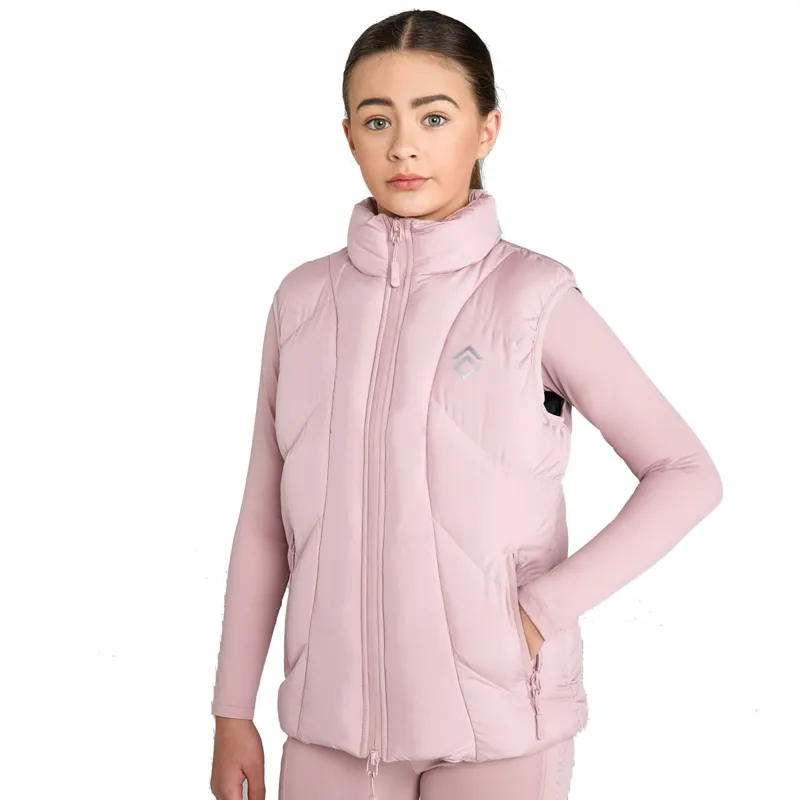 Aztec Diamond Young Rider Puffer Vest - Pink