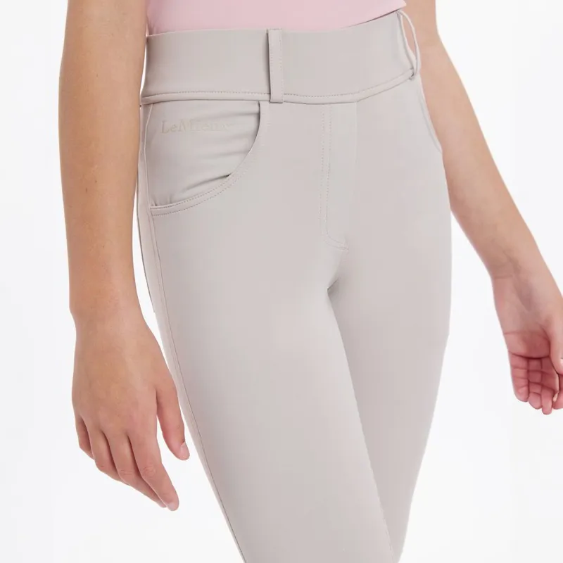 LeMieux Young Rider Remi Bregging Riding Tights - Stone-3