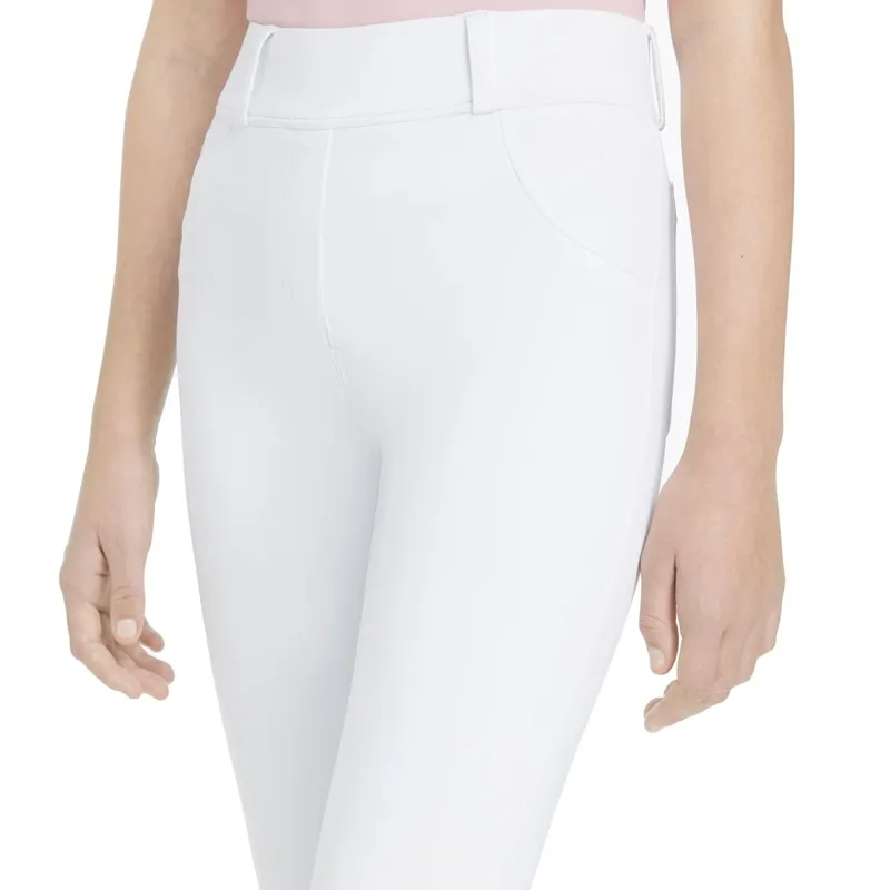 LeMieux Young Rider Remi Competition Riding Tights - White-3