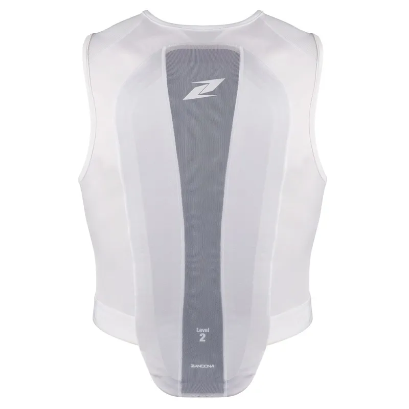 Zandona Competition Vest Adults Back Protector - White-1