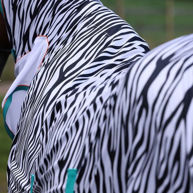Shires Tempest Original ZEB-TEK Combo Neck Fly Sheet - Zebra-6