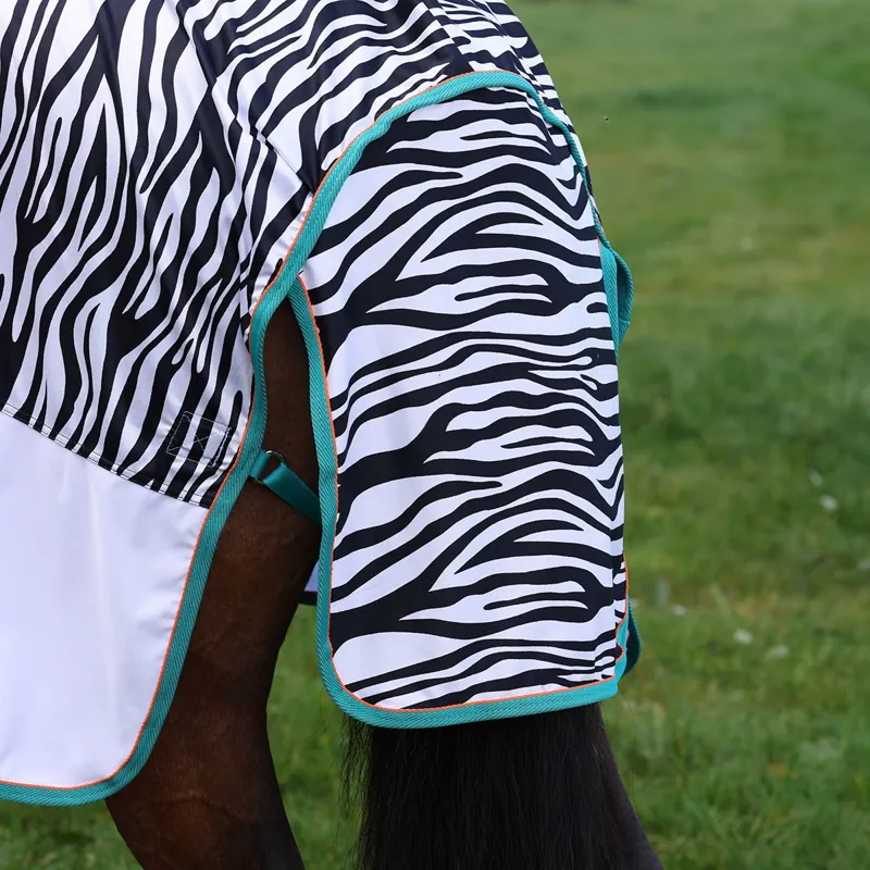 Shires Tempest Original ZEB-TEK Combo Neck Fly Sheet - Zebra-5